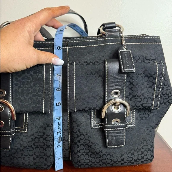 Coach SoHo Mini Signature and leather Women's Handbag tote - Picture 8 of 14